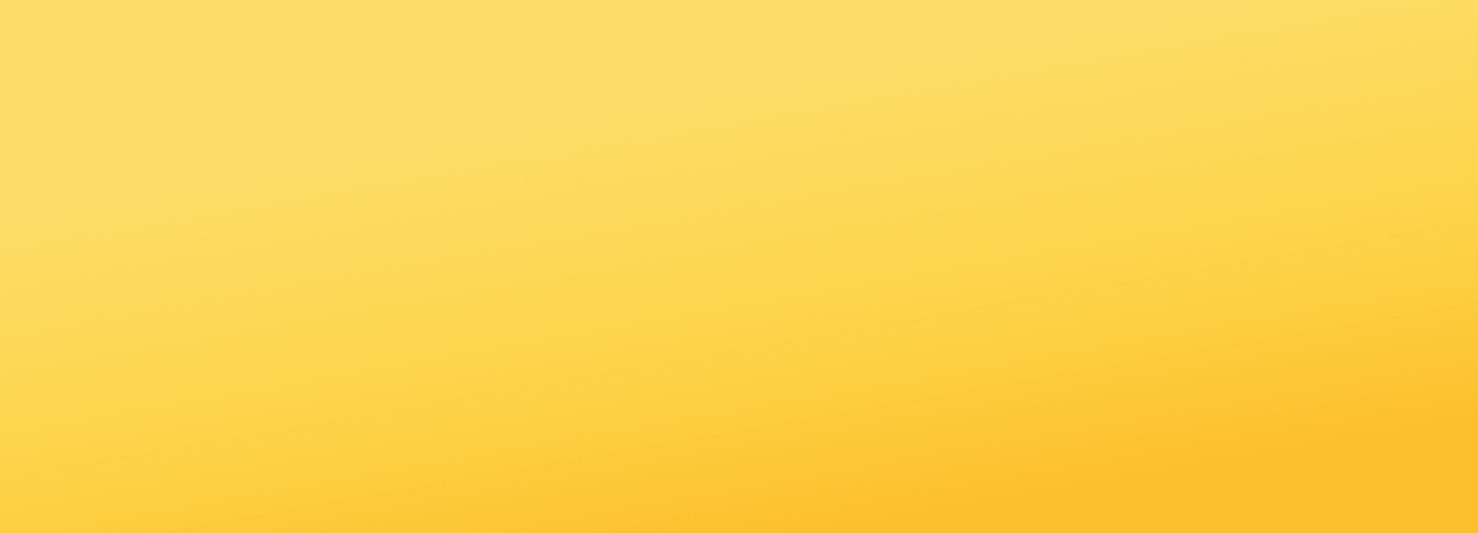 Solid yellow gradient background transitioning from pale yellow at top to golden yellow at bottom.